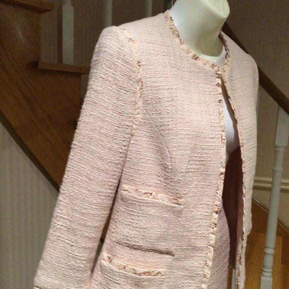 NWT peach /white jacket/skirt suit - Picture 2 of 8